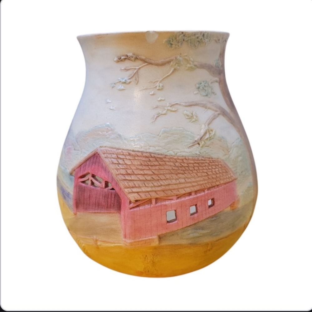 Hand Made One of a Kind 8" Ceramic Candle Holder